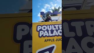 Mini Zurg hangs out on the Apple Juice box of Poultry Palace Disney California Adventure (2/26/2023)