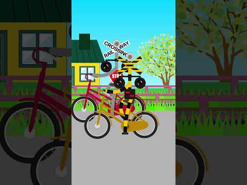 自転車でカンカンする踏切たち　#Shorts