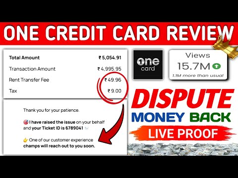 Onecard Credit Card Dispute Raised 2024 || One Card Application Mein Dispute Raised Kese Karen ||