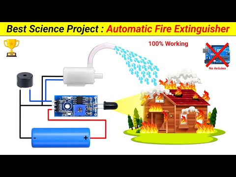 Inspire Award Project || Automatic Fire Extinguisher without Arduino || SKR Electronics Lab