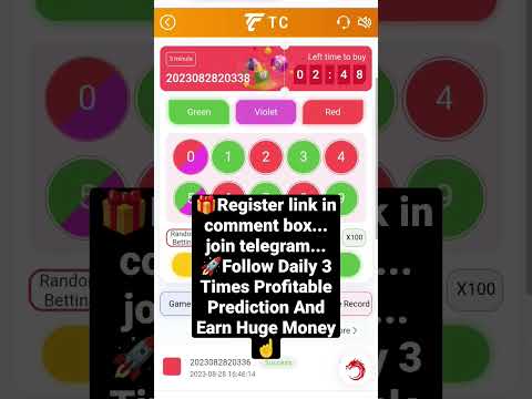 colour prediction 33k reached No 1 best colour prediction game 🎯#colourpredictiongame #money