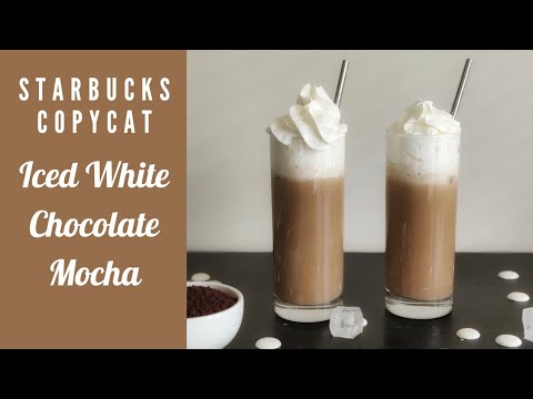 Simple Iced White Chocolate Mocha ( Starbucks Copycat ) | Sugar Spice