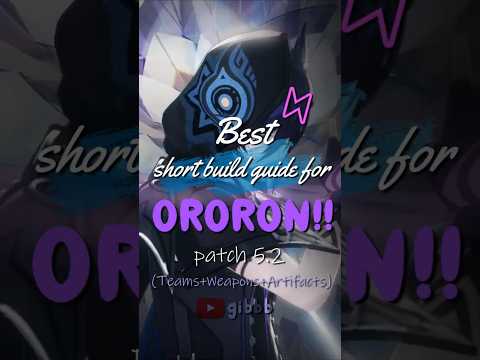 BEST ORORON BUILD - How to Build Ororon in 20 Seconds