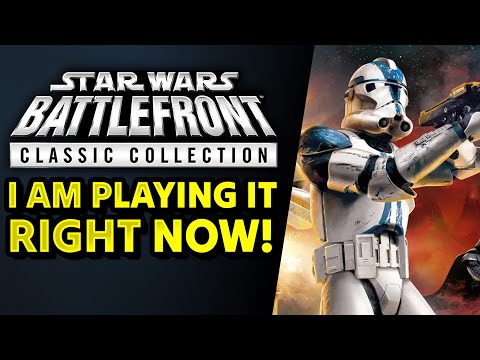 I am playing Star Wars Battlefront Classic Collection Right Now!