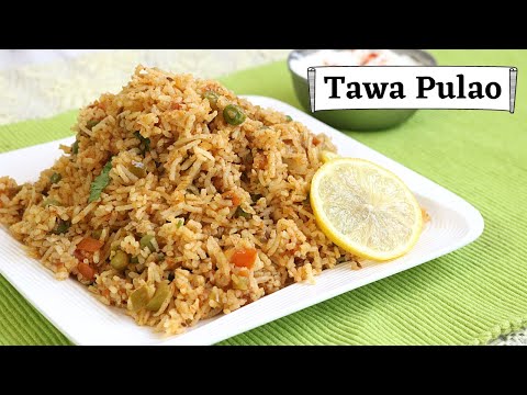 Mumbai Street Special TAWA PULAO | तवा पुलाव | Street Food | Easy & Quick Veg Pulao | Tawa Pulao