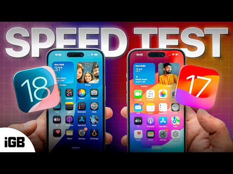 iOS 18 vs iOS 17 Speed & Performance Test 🔥🔥 (Side by Side Comparison)