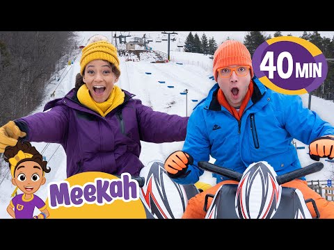 Blippi and Meekah's Epic Snow Mobile Adventure | Educational Videos for Kids | Blippi & Meekah TV