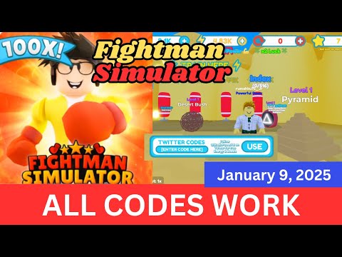 *ALL Codes Work* Fightman Simulator ROBLOX, January 9, 2025