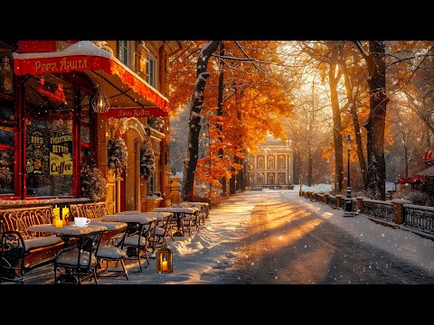 Morning Jazz for Productive Study and Work ☕ Winter Coffee Ambience and Soothing Piano Jazz 🎶