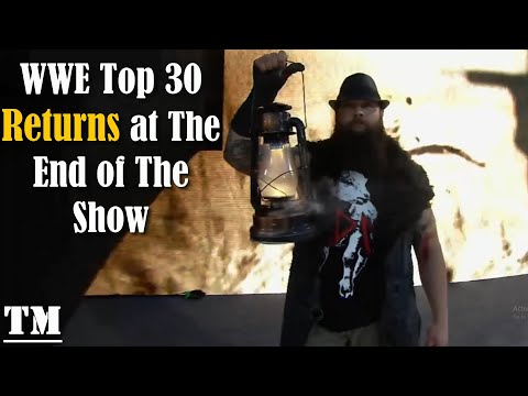 WWE Top 30 Surprising Returns at The End of The Show