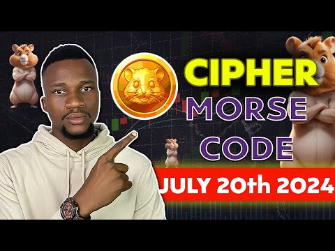 Hamster Kombat daily cipher morse code for 1m coins | 20/7/2024