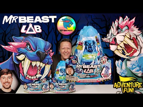 MrBeast Lab Cryo Lab Melt The Ice Panther & Tiger Toy Action Figures AdventureFun Toy review!