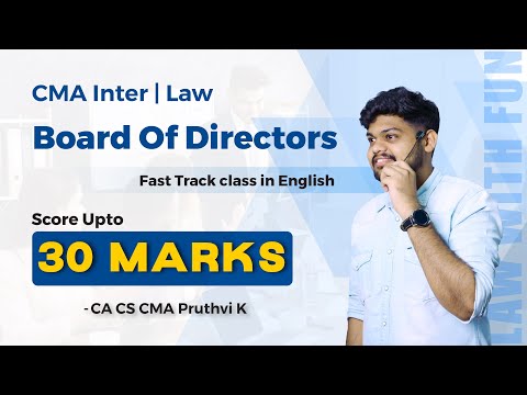 Board of Directors marathon || CMA INTER || 100% English || CA CS CMA PRUTHVI KOTHAPUDI