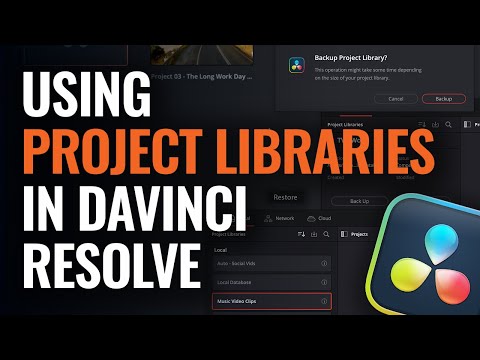 Using Project Libraries in DaVinci Resolve