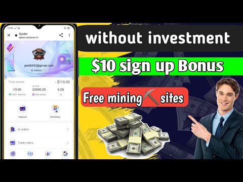 New free Usdt Mining Site Earn Money Online 2023 10$ sign up bonus