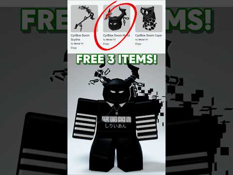 Get These 3 Free Items (CyrBlox Doom Set) #shorts #roblox