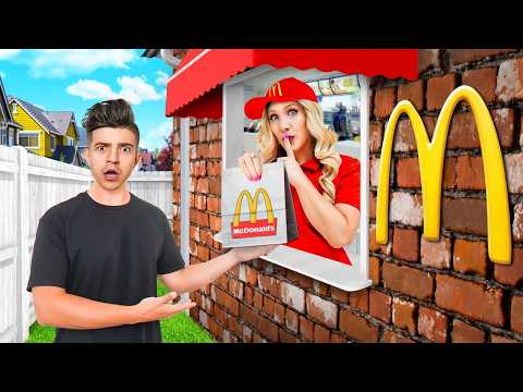 I Built a SECRET McDonald’s in My Room!