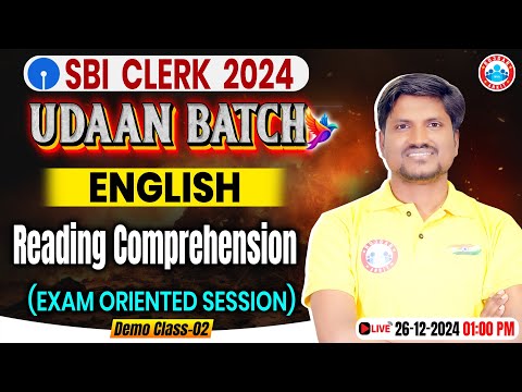 SBI Clerk 2024-25 | Reading Comprehension for SBI Clerk English | SBI Clerk English by RK Mehto Sir