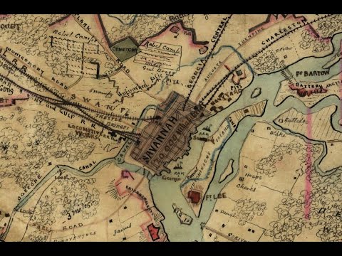 Savannah Georgia Civil War History and Cartography (1864)