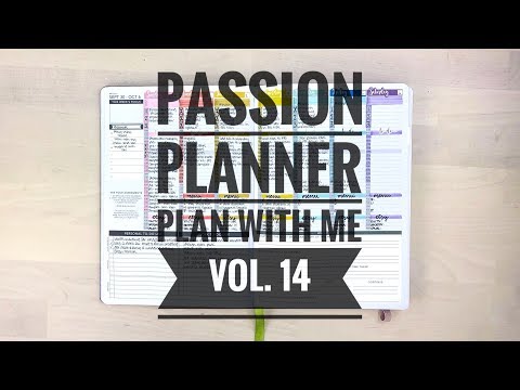 Passion Planner Plan With Me! |  Vol. 14 - Inspired by @chantillyplans