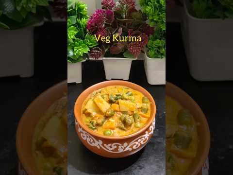 veg kurma recipe/vegetable kurma for chapati, Parotta.. #shorts #short #vegkurma