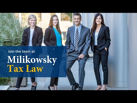 Join the team at Milikowsky Tax Law in San Diego, CA