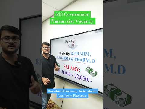 Govt. Of Telengana 633 Pharmacist Vacancy| Latest Update #pharmacist #pharmamcq #gpatmcq