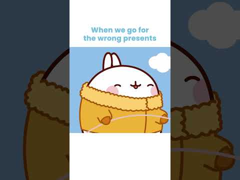 Molang - The Christmas Parcel #shorts #cute #molang #kawaii #memes #youtubeshorts #molang