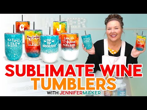 How To Sublimate A Wine Tumbler | Partial And Full Wrap Tutorial