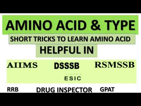 AMINO ACID NOTES & SHORT TRICK |DRUG INSPECTOR |GPAT | PHARMACIST