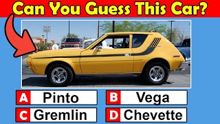 Guess These 1970s Classic Cars! Can You Get All 20 Right?