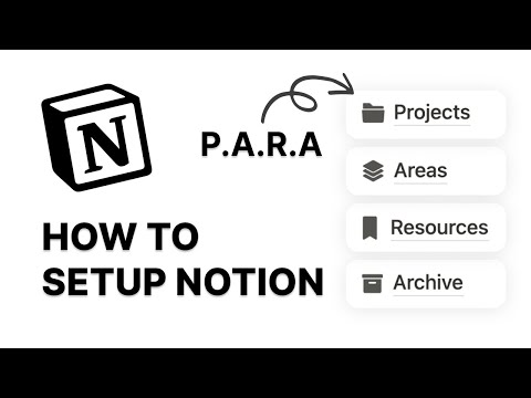 How to Organize your Notion using PARA Method (Part 1)