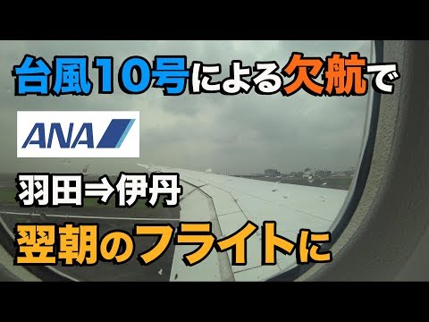 台風10号でJALが欠航!!世界一周のフィナーレは実はANAでした