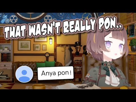 Anya thinks that pon is an overused word. [Hololive ID]