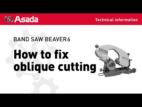 BAND SAW BEAVER6 How to fix oblique cutting