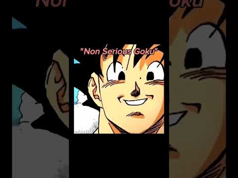 Non Serious Goku vs Serious Goku #dragonballz #goku  #anime #edit