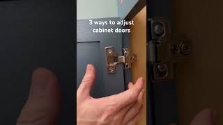 3 ways to adjust cabinet doors! Don’t let their misalignment bother you anymore! #cabinet #cabinets