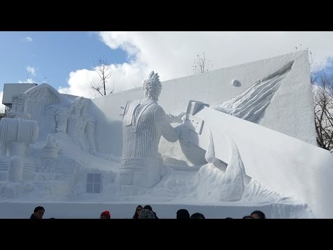 Final Fantasy VII at Sapporo Snow Festival 2017