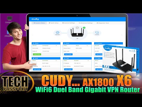 WiFi6 Router 😱😱 Cudy X6 AX1800 Dual Band Gigabit Wifi6 Router | Gaming Router | Wireguard VPN Router