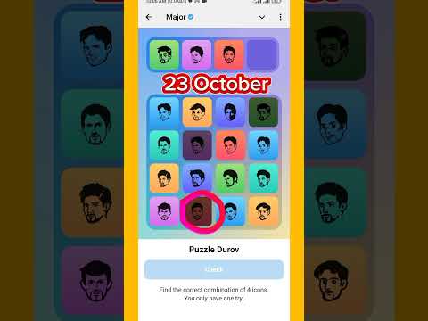 Major Daily combo card Today 23 October  | Major puzzle durov Solved | Major Puzzle Solution