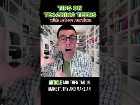 Tips for Teaching Teens English with Robert Martinez 2   #celta #elt #teachingtips  #teenagers