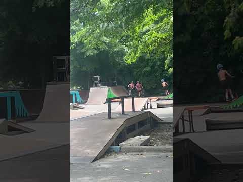 Finn and the boys follow the leader at the wrv skatepark in Virginia Beach