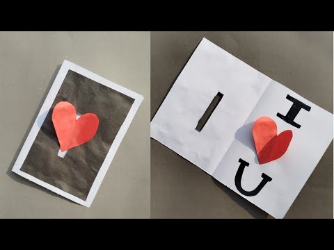 Valentine's Day Greeting Card | How to make Valentine's day card | Handmade best Card for boyfriend