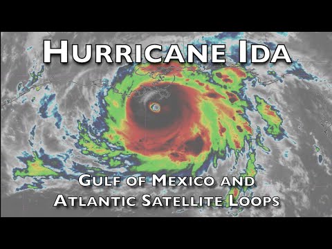 Hurricane Ida Satellite Loops