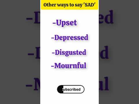 Other ways to say 'SAD' #letslearnenglish #englishmadeeasy #viral #shorts