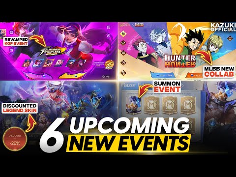 ALL 6 UPCOMING EVENTS | HUNTER x HUNTER | REVAMPED KOF EVENT | MAGIC WHEEL & MORE