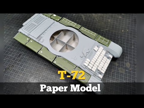 #5 T-72 paper model scale 1/25 angraf model kartonowy (part 5)