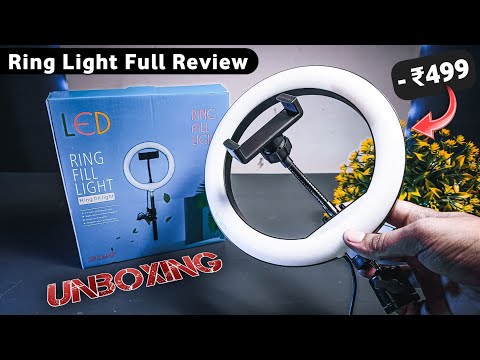 Ring Light Unboxing & Review 🔥 | Best Budget Ring Light Under -₹499 | Tripod Setup