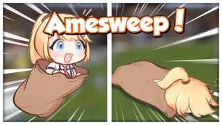 Ame Clutched The Entire Team Even After Struggling in Potato Sack Race