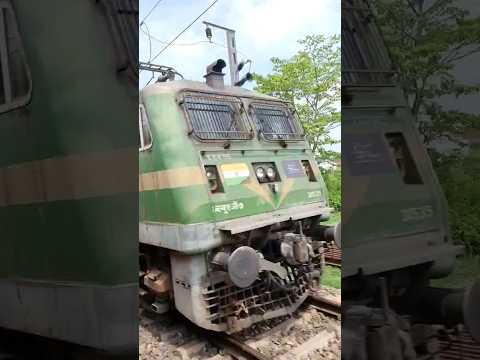 Crossing + Overtake | Gitanjali Express Race with High Speed Train #Indian Railways #shorts